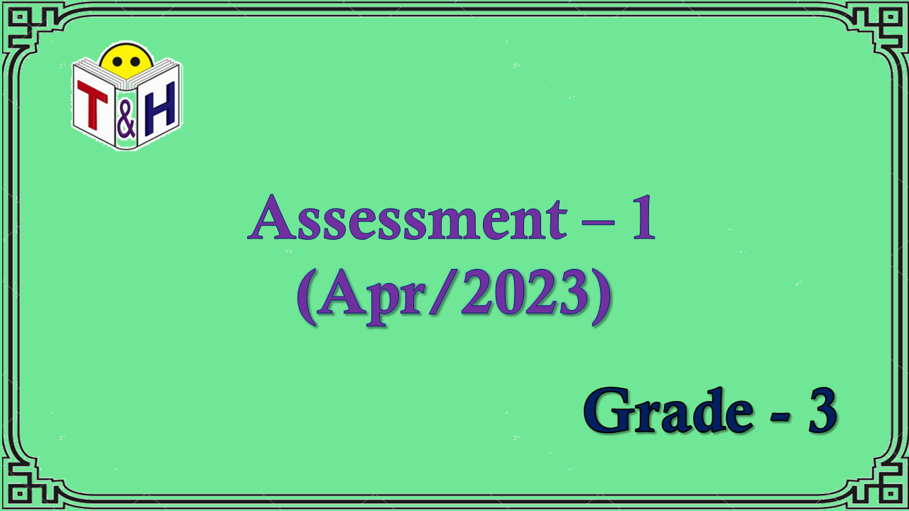 G-3, Assessment-1 (Apr-23)