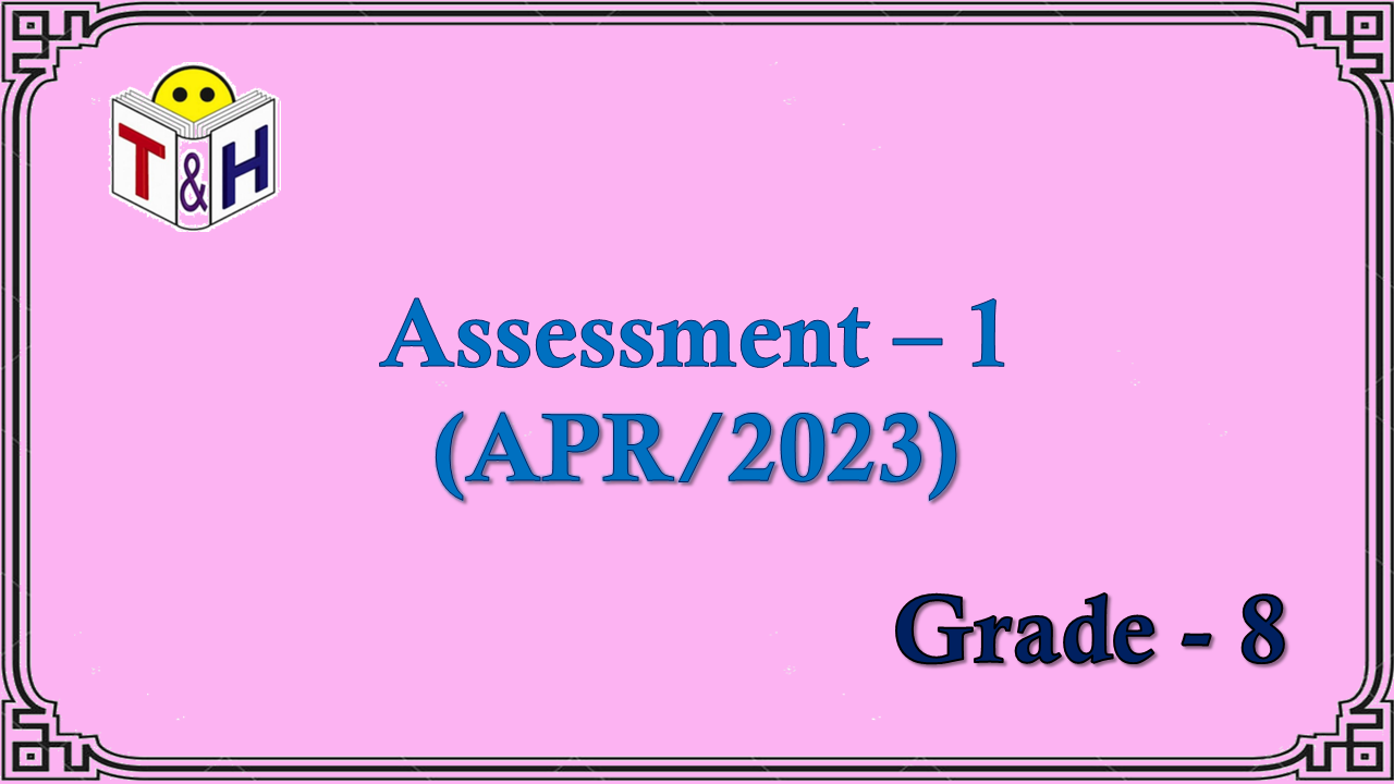 G-8 Assessment-1 (Apr-23)