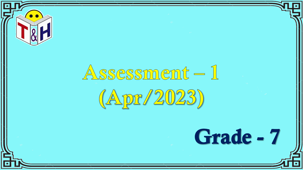 G-7 Assessment-1 (Apr-23)