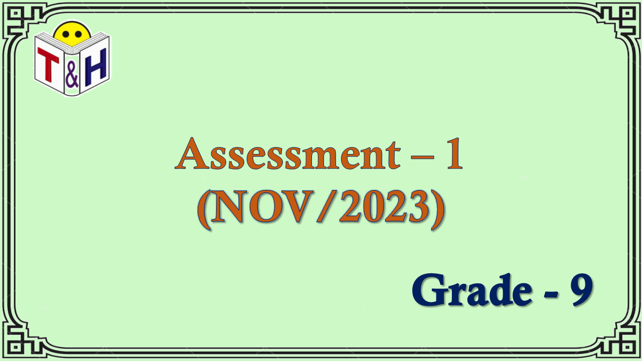 G-9 Assessment-1 (NOV-23)