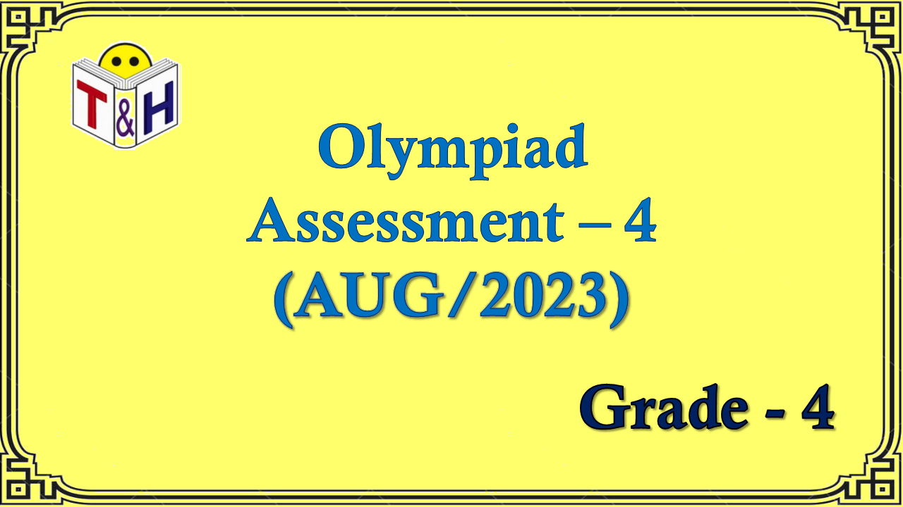 Oly G-4 Assessment-4 (AUG-23)