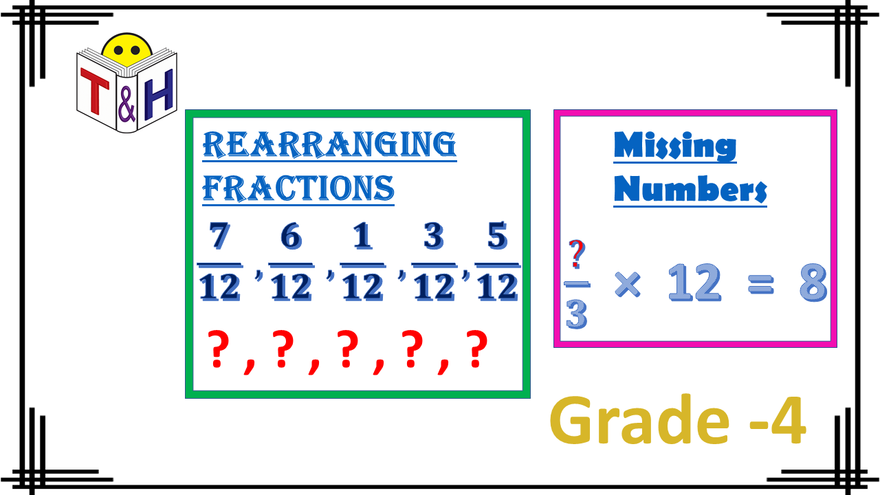 Rearranging Fractions and Missing Numbers