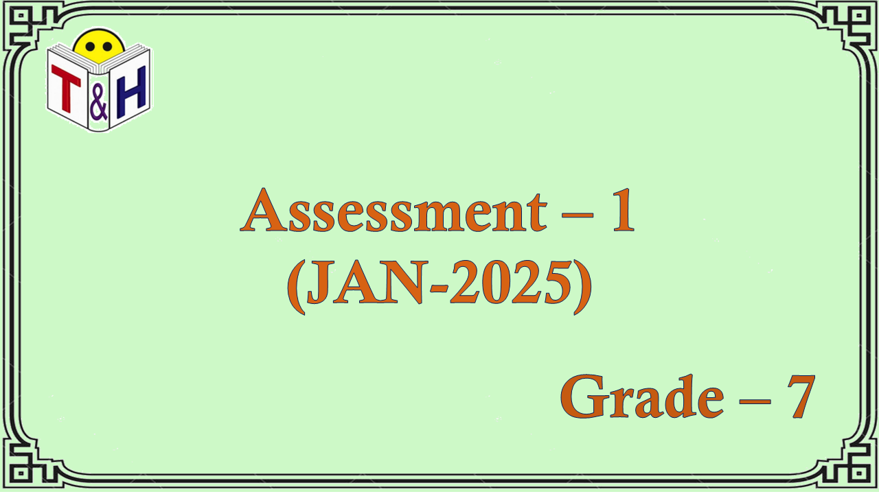 G-7 Assessment-1 (JAN-25) 