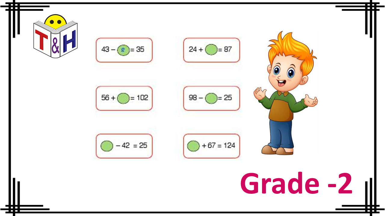 Complete the Addition and Subtraction Sentences - up to Two Digits