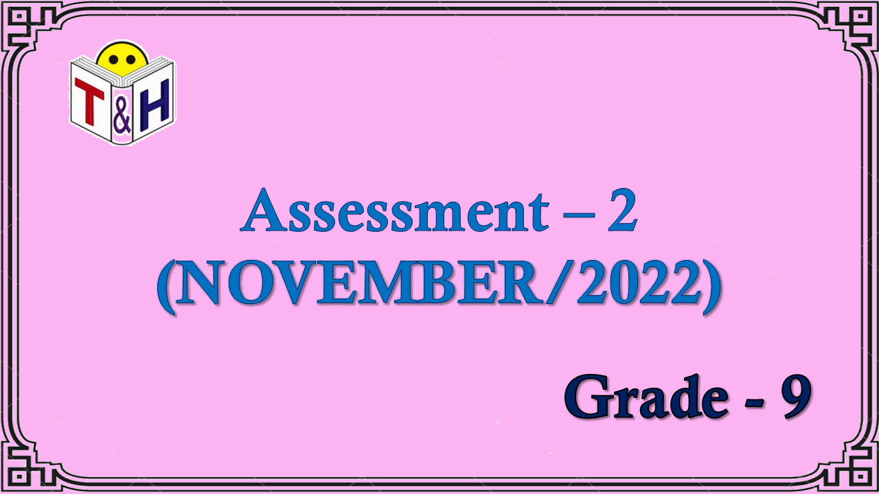 G-9 Assessment-2 (Nov-22)