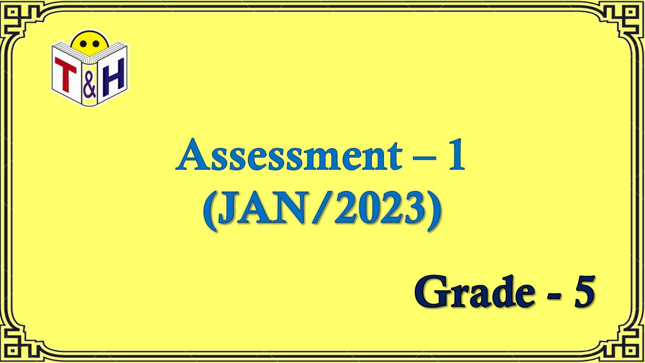 G-5 Assessment-1 (Jan-23)