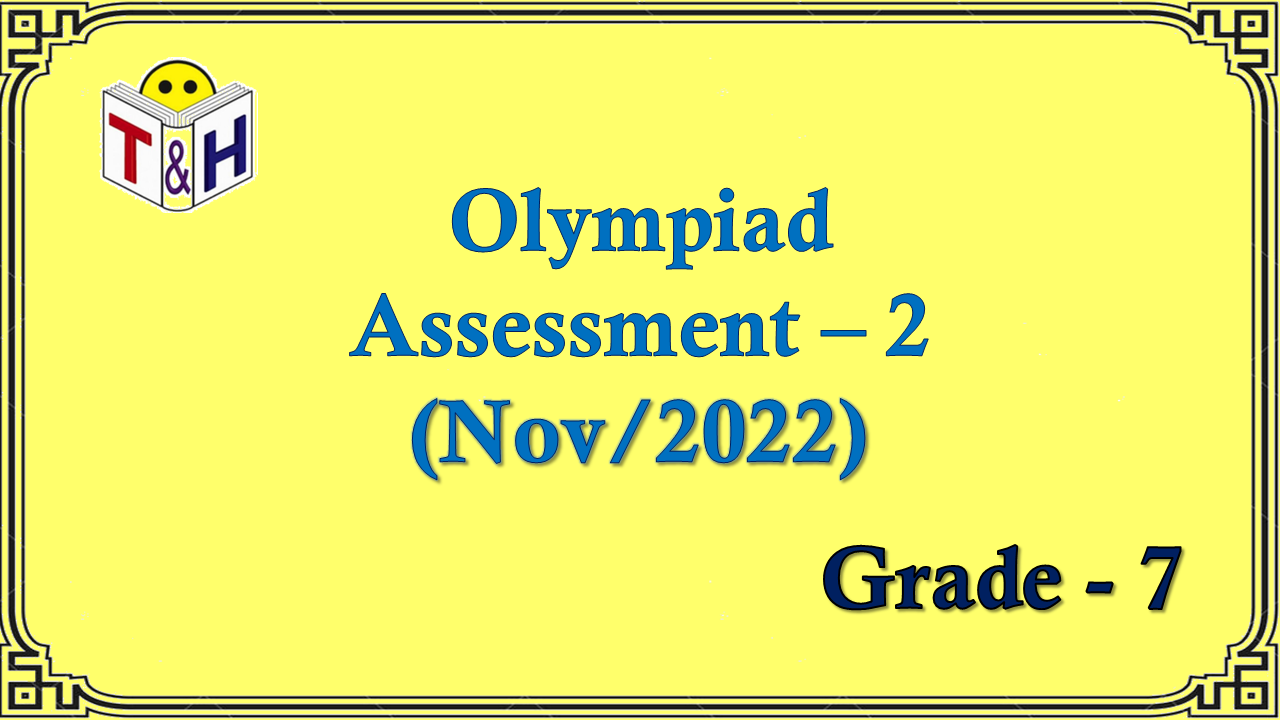 Oly G-7 Assessment-2 (Nov-22)